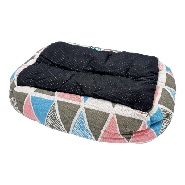 Cuna Cama Cucha Mascota Perro Gato Rectangular 70 X 48 Variante Triángulos