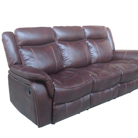 Sofá recliner 3 cuerpos Leather Air SM Home Sofá recliner 3 cuerpos Leather Air SM Home