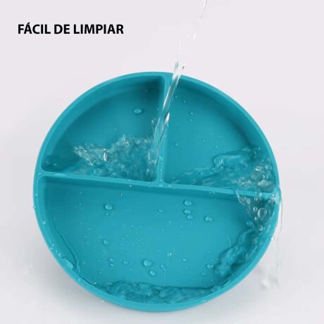 Set de Comida Bebé con Babero Plato Bowl Cuchara en Silicona Gris