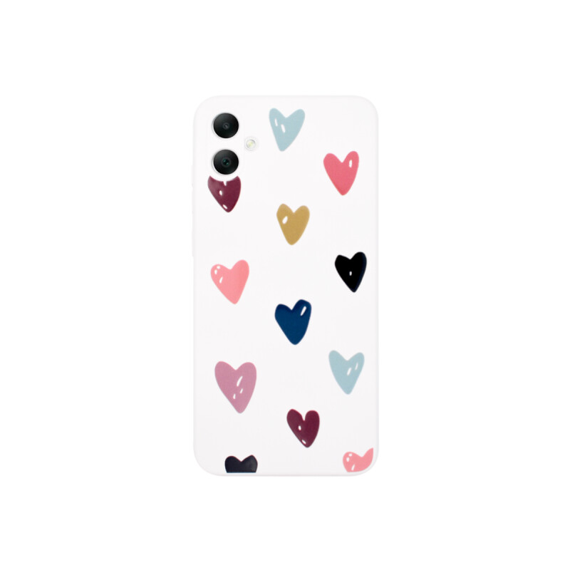 Protector engomado para Samsung Galaxy A05 diseño corazones Protector Engomado Para Samsung Galaxy A05 Diseño Corazones