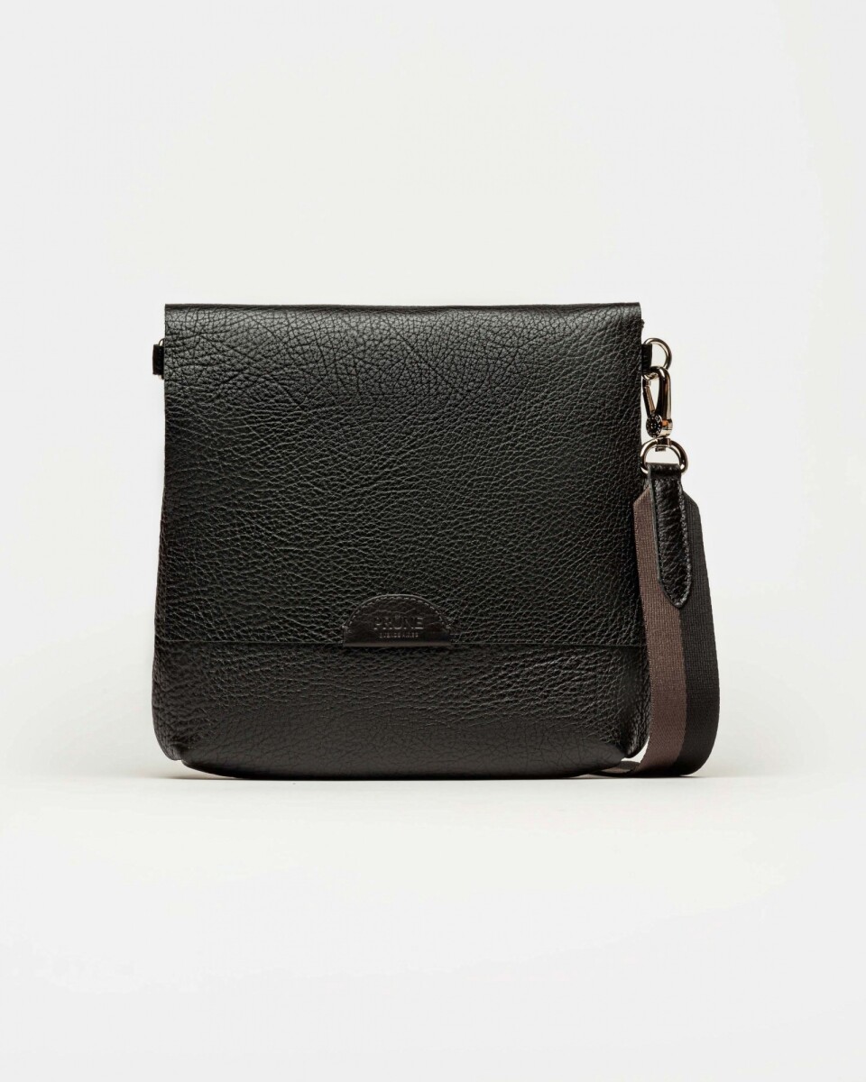 Bandolera Olivia en cuero graneado - Negro 