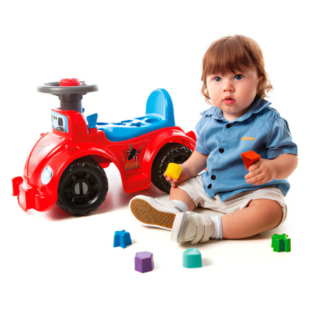 Buggy Andador Infantil Interactivo Bocina Brasilero Rojo