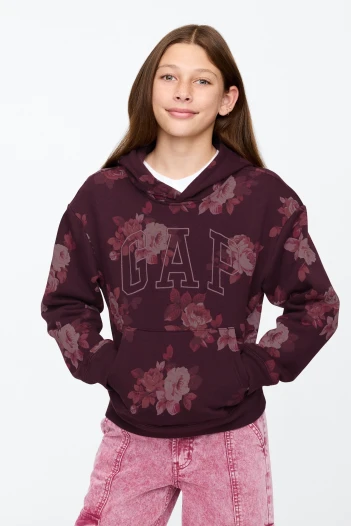 Canguro Logo Gap Con Felpa Niña Purple Floral
