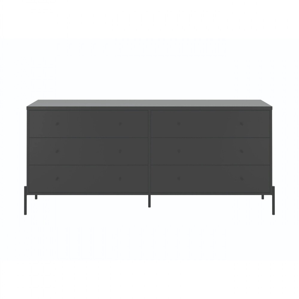 Cómoda Aparador Jasper 1.82 Negro Mate