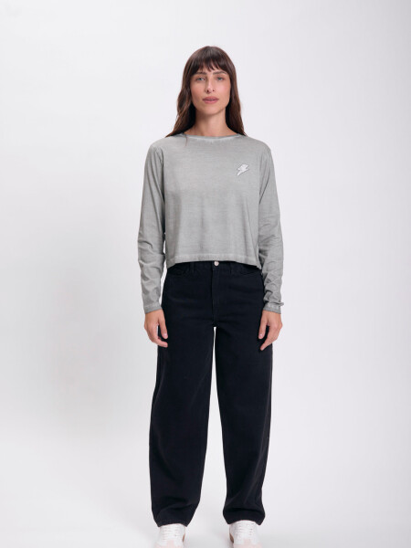 Pantalon jean recto Negro