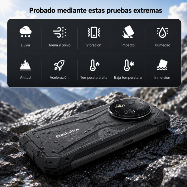 Blackview Rock 2 32(8+24)gb 256gb Robusto De Trabajo 5g + Regalo PK BLACKVIEW ROCK 2 8/256 5G NEGRO +REG