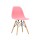 Silla Eames de colores y patas de madera Liso