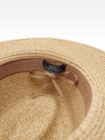 Sombrero Con Efecto Rafia camel