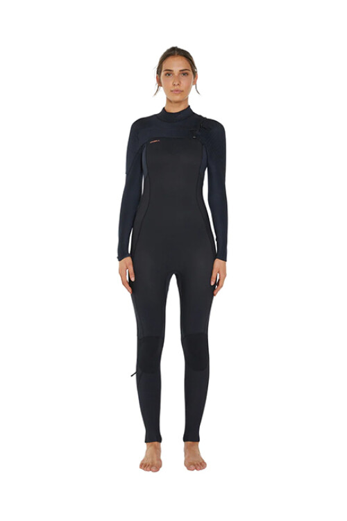 Hyperfreak Dama 4/3+ mm - Chest Zip Full Wetsuit Negro