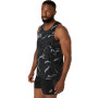 Road All Over Print Singlet - Hombre Performance Black