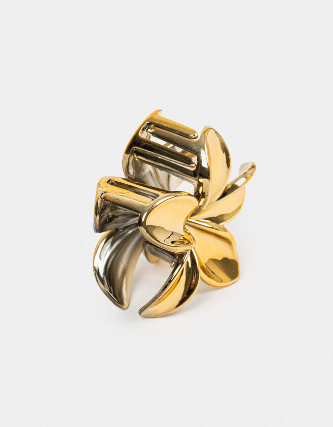Broche Hawaianas Broche Con Flor - Dorado