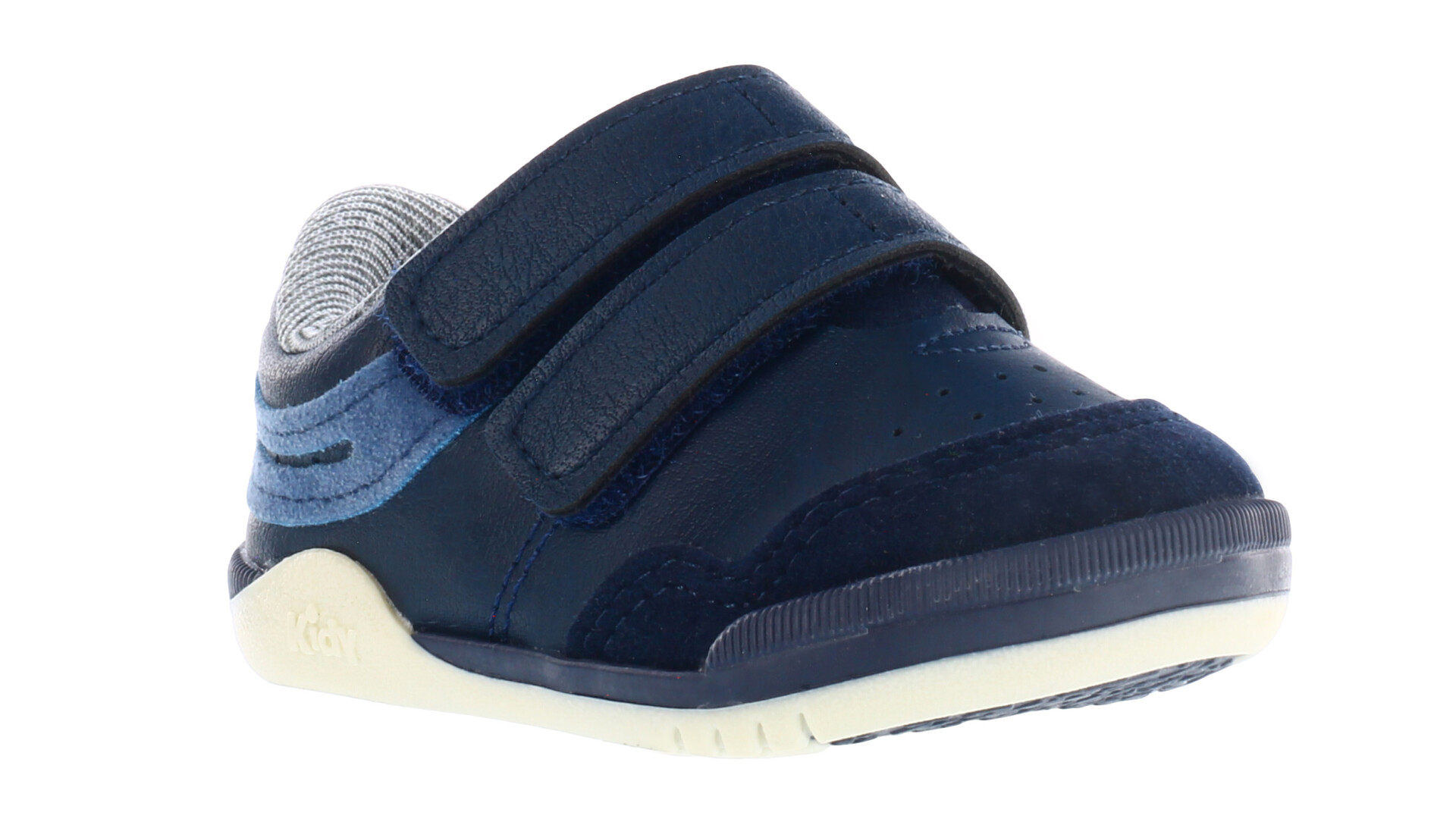 Championes de Niño KIDY con velcros y colores combinados - Azul Marino - Azul Piedra 