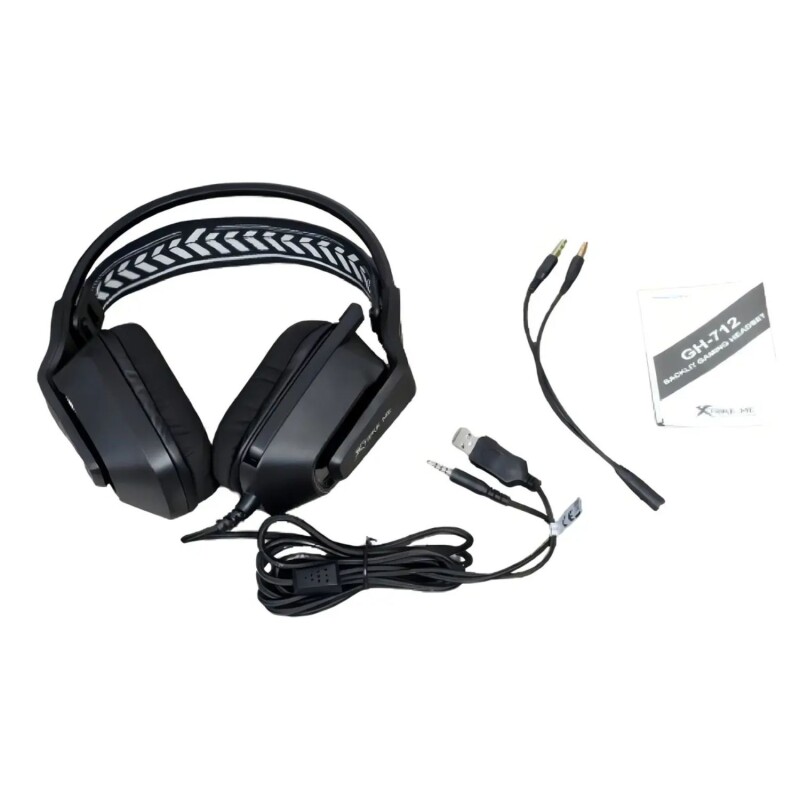 Auriculares Gamer Xtrike Me Rgb Modelo Gh-712 USB Negro