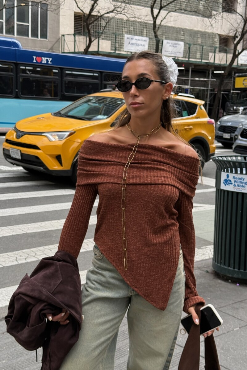 Remera Begur Marron