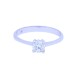 Solitario 18 k blanco con brillante engarce 4 puntas. Solitario 18 k blanco con brillante engarce 4 puntas.