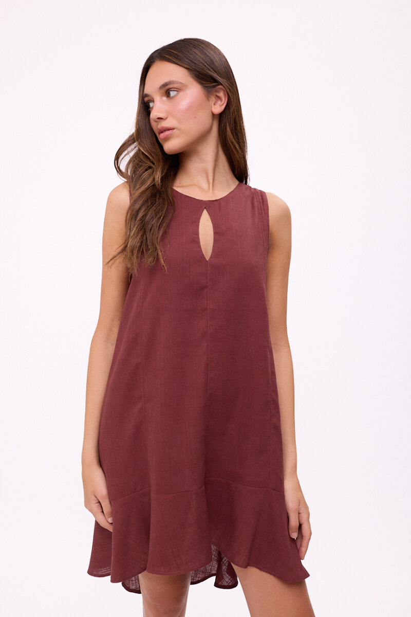 VESTIDO POLK - Chocolate 