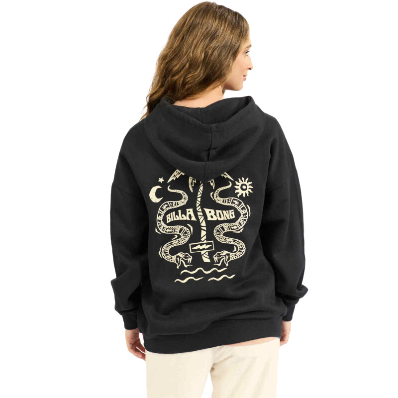 Canguro Billabong Tiki Snake Over Hood - Negro Canguro Billabong Tiki Snake Over Hood - Negro