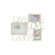 Portarretrato Múltiple Live Love Laugh 45 X 37 Cm Portarretrato Múltiple Live Love Laugh 45 X 37 Cm