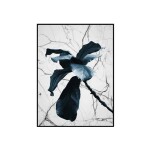 CUADRO CANVAS 30x40CM MARCO NEGRO FLOR AZUL 2 CUADRO CANVAS 30x40CM MARCO NEGRO FLOR AZUL 2