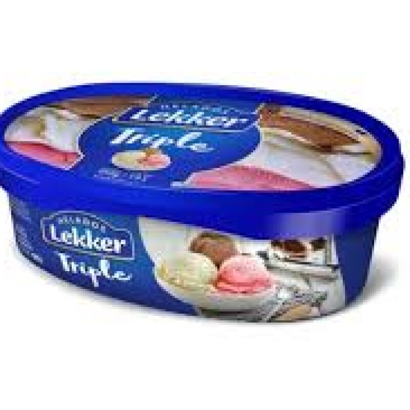 HELADO LEKKER 900 ML TRIPLE FRUTILLA VAINILLA CHOCO HELADO LEKKER 900 ML TRIPLE FRUTILLA VAINILLA CHOCO