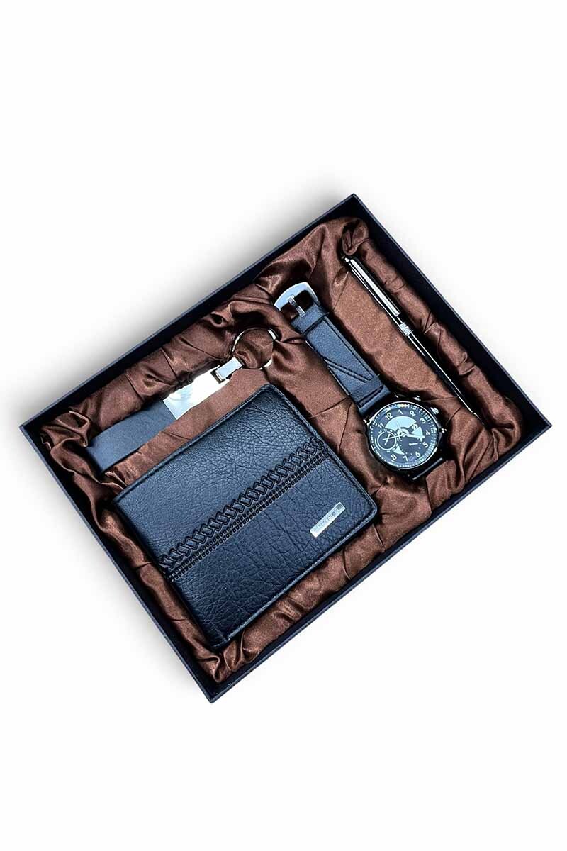 Set Hombre Reloj - Billetera - Lapicera Marron