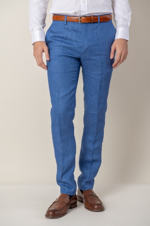 Pantalón de vestir lino Blue