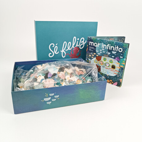 Libro Infantil "mar Infinito" Con 2 Puzzles Unica