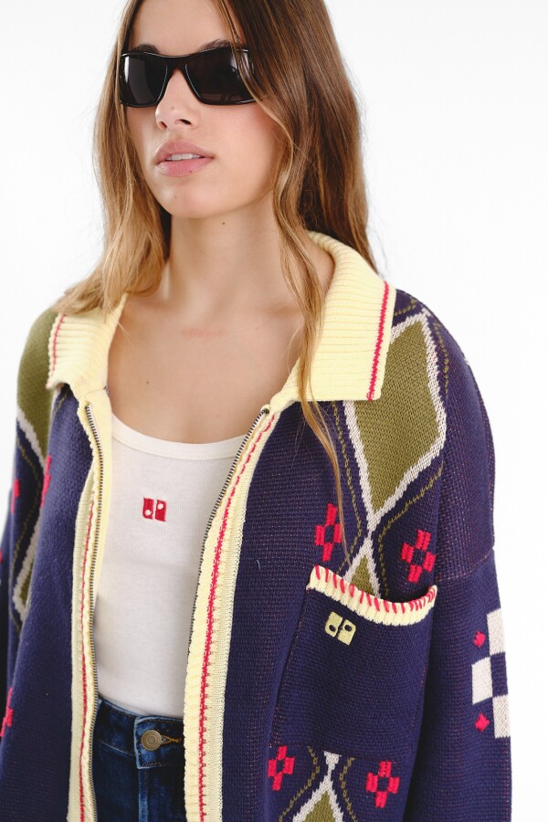 Campera Confeti Azul