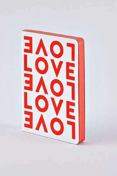 NOTEBOOK GRAPHIC S- LOVE Rojo