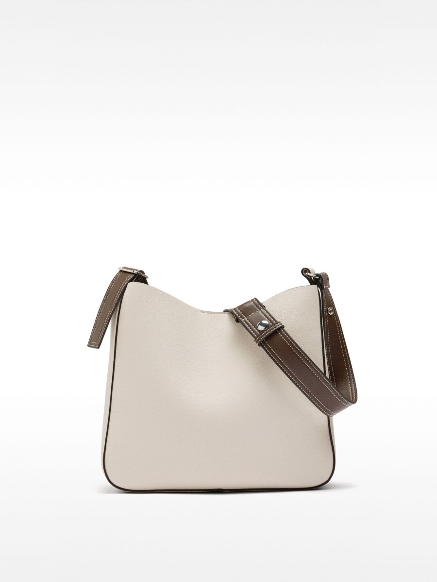 Bolso De Hombro Con Textura crudo