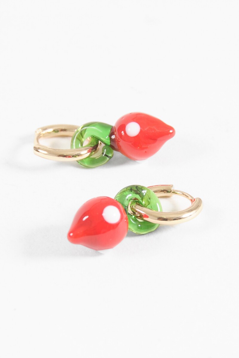 Aros dije fruta dorado