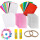 Set X96 Cartulinas A4 Goma Eva Glitter Perforadoras Esc002007