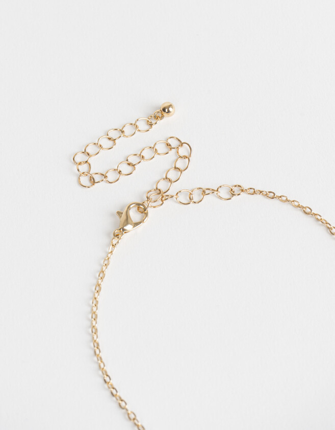 Collares Cortos Beach Set De Collares Con Perlas Y Dije - Dorado