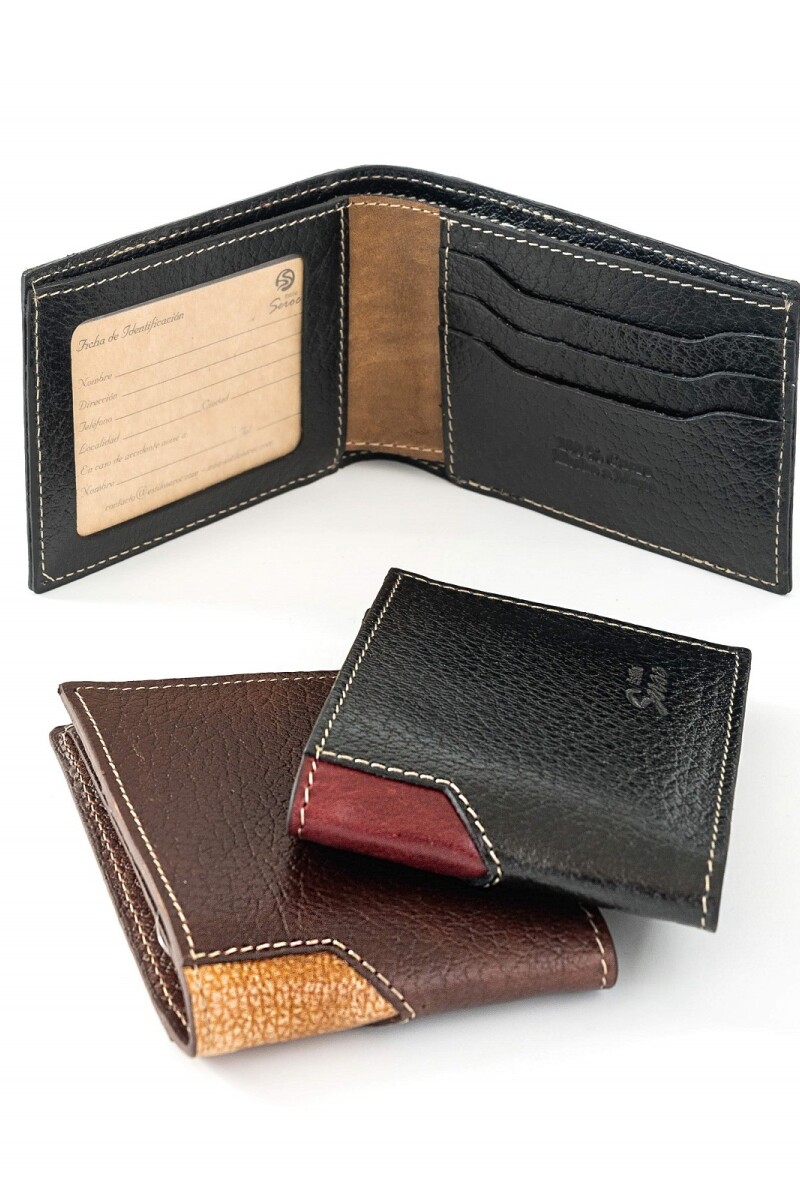 Billetera con detalle en tapa Marrón