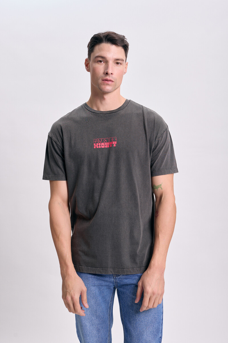 Remera oversize Mandalorian Negro