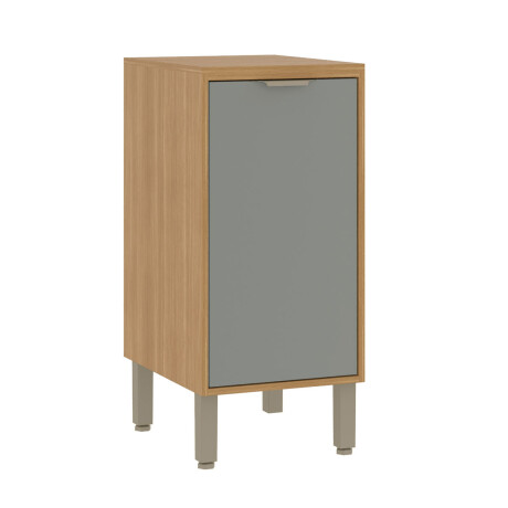 BAJO MESADA 1 PUERTA MOBILIARIO COCINA MDF COLORS FREIJO FREIJO Y VERDE