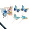 Topper Feliz Cumple Mariposa Azul