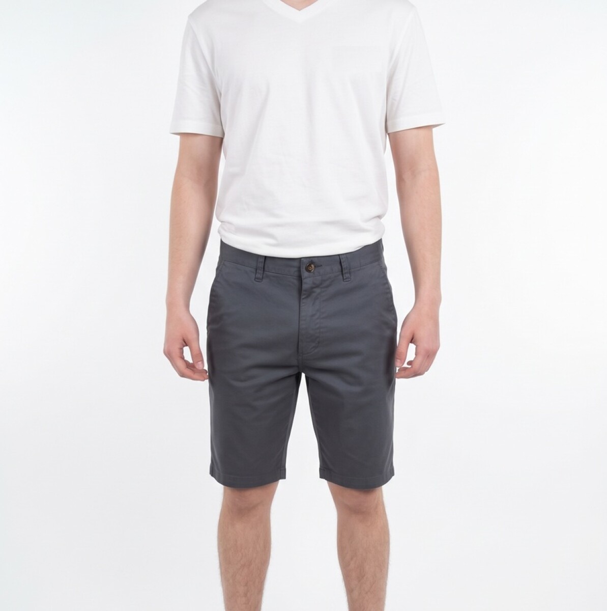 Bermuda Flat Algodón V27 - Grey 