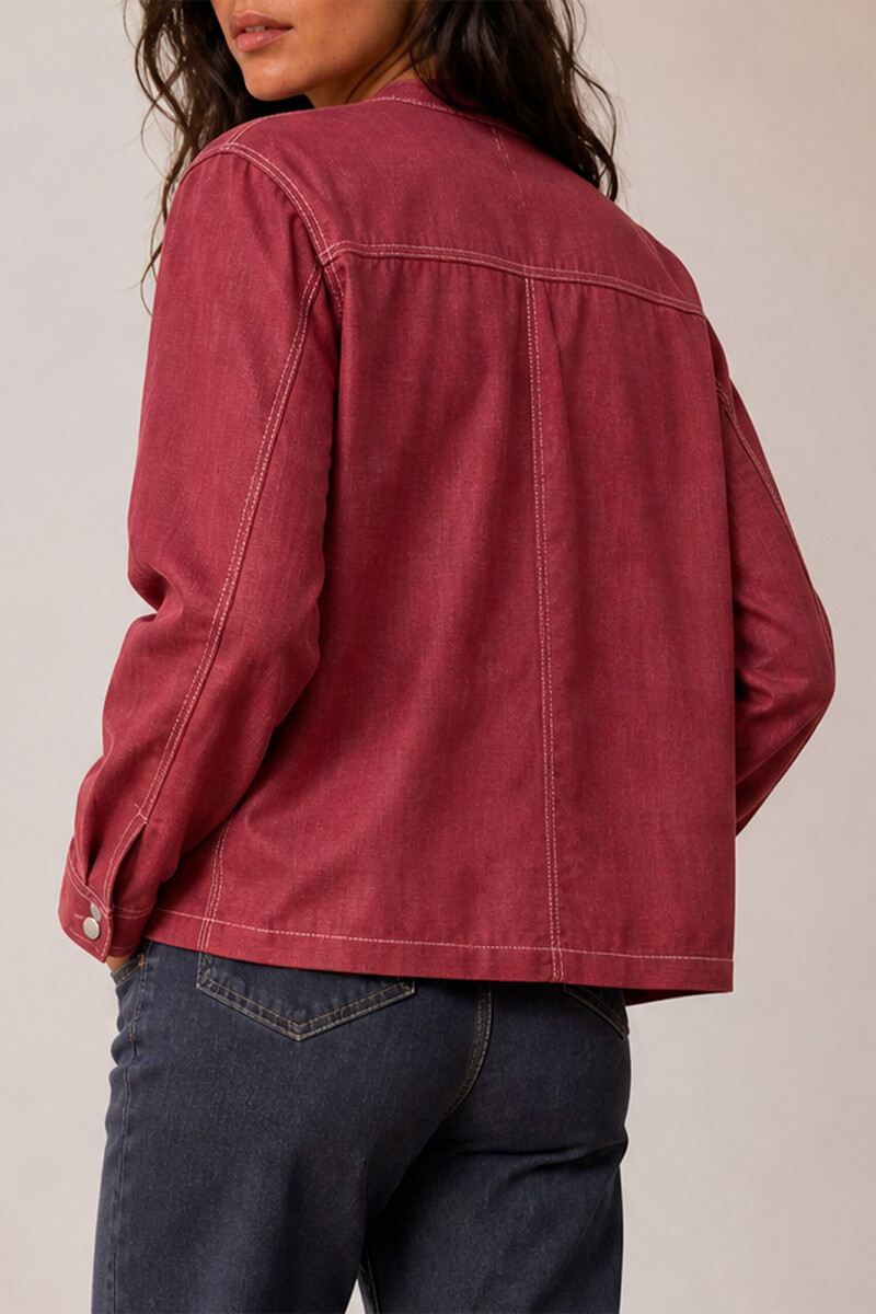 CHAQUETA LINO ROJO