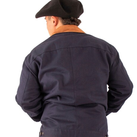 Campera Gabardina De Algodon Azul