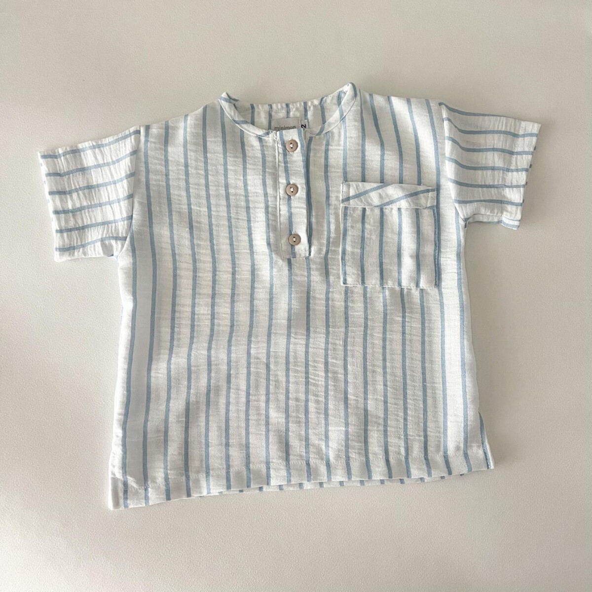 Camisa manga corta blue row 