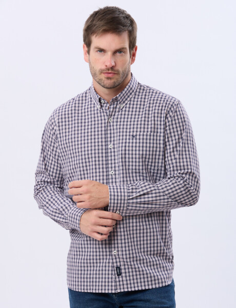 CAMISA SPORT A CUADROS Rojo