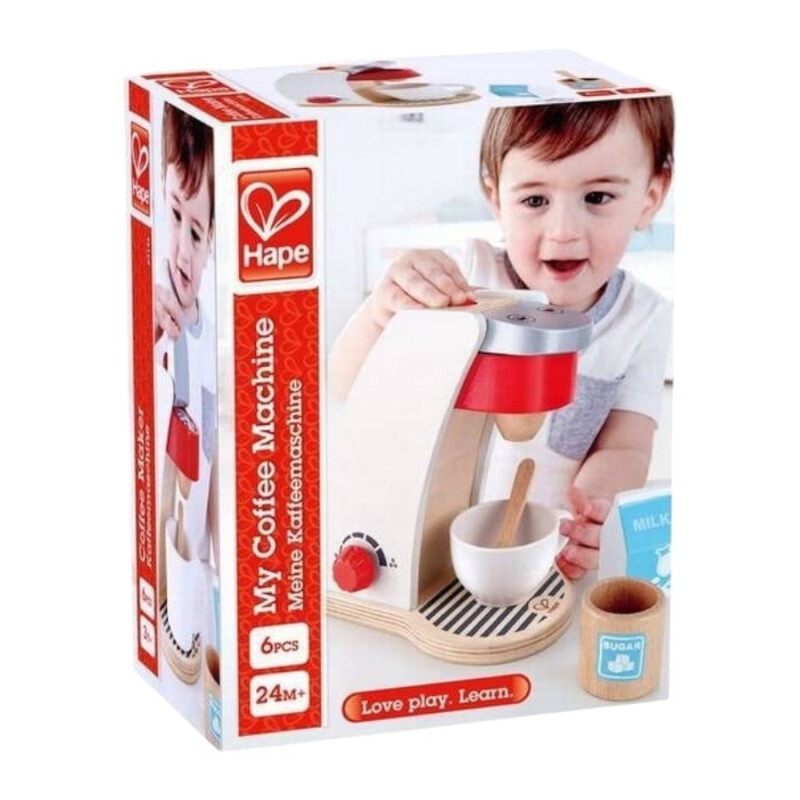 Cafetera Infantil de Madera con Accesorios Cafetera Infantil de Madera con Accesorios