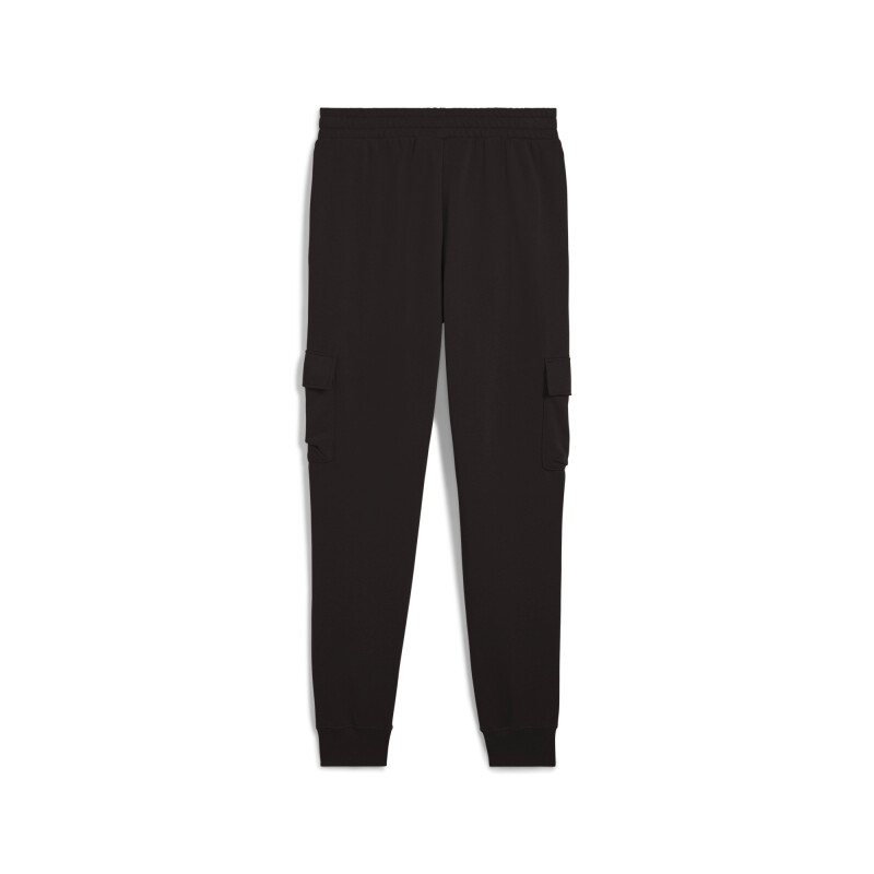 Pantalón Largo ESS No.1 Logo Cargo TR Chupín de Hombre Negro