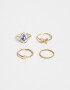 Sets Anillos Cerámica Sets De Anillos - Dorado
