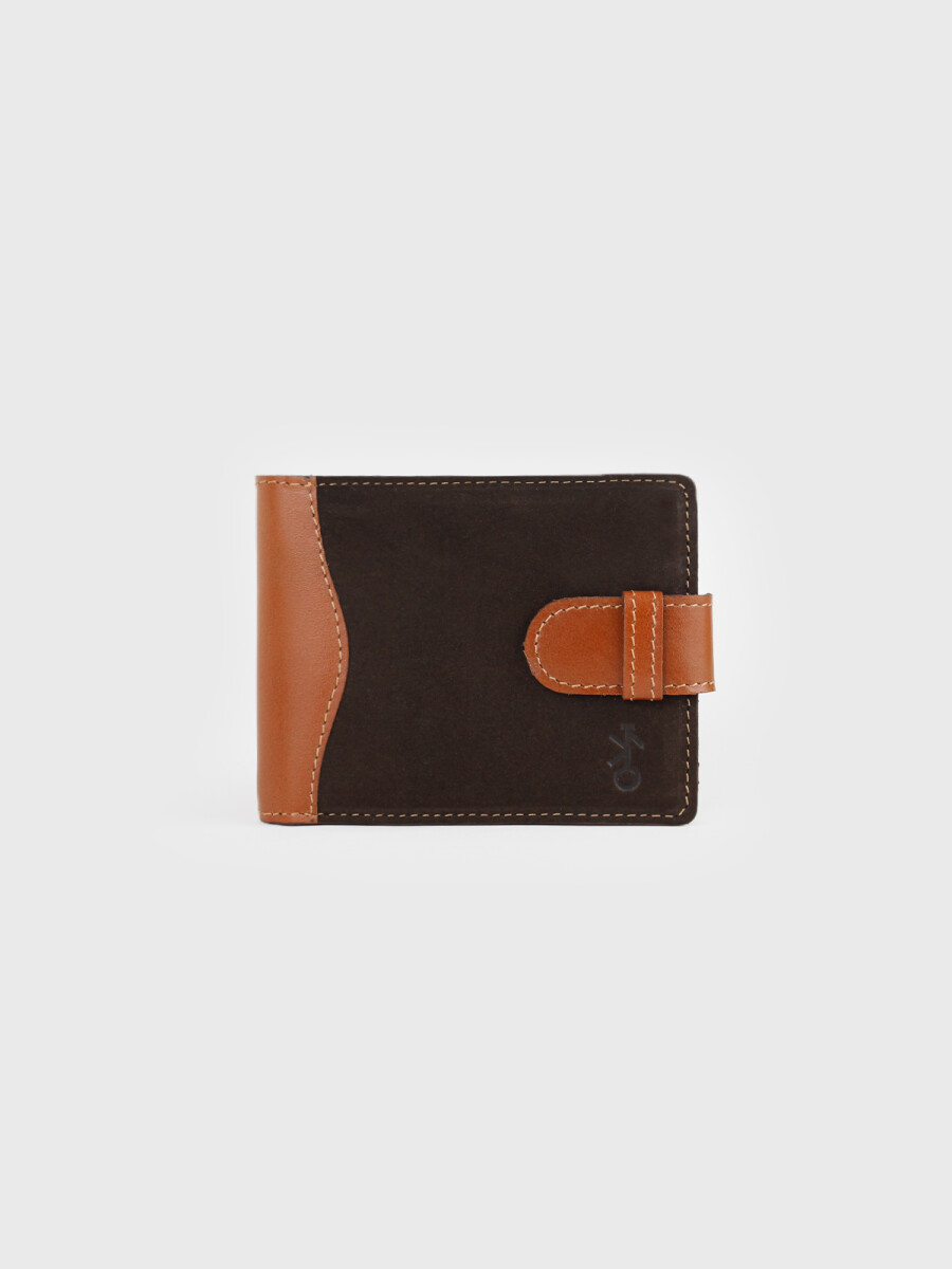 Billetera Jacinto con Pasador - Marrón 