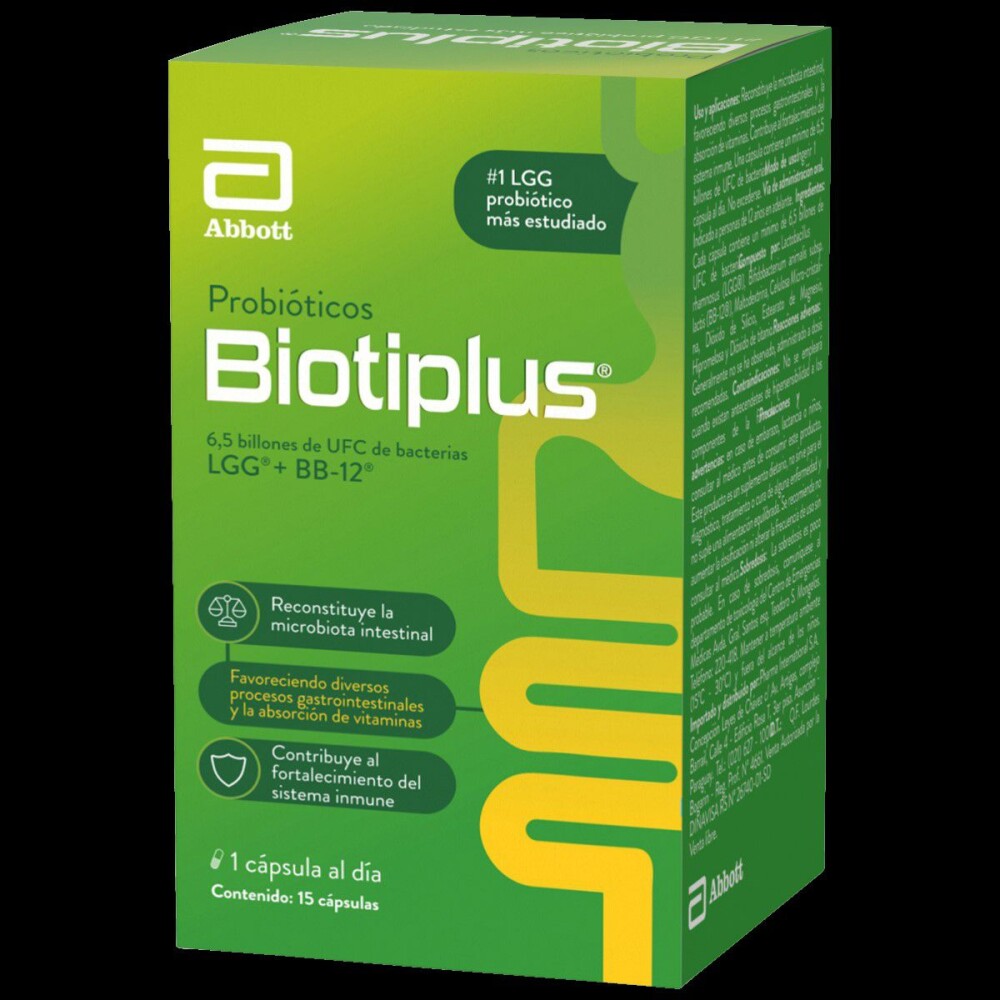 BIOTIPLUS PROBIOTICOS CJ X 15 CAPS. única