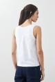 Musculosa escote a la base blanco
