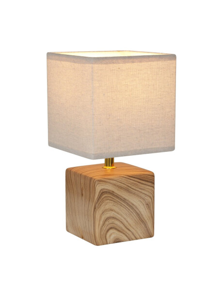 LAMPARA DE MESA CERAMICA 15xH29CM TEXTURA MADERA LAMPARA DE MESA CERAMICA 15xH29CM TEXTURA MADERA