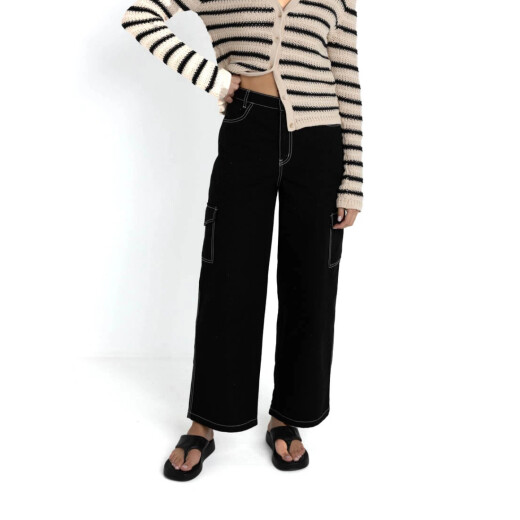 Pantalon Cargo Rhythm Bayside - Negro Pantalon Cargo Rhythm Bayside - Negro